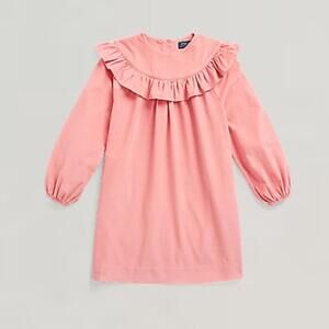 NWT Ralph Lauren Ruffled Cotton Corduroy Dress